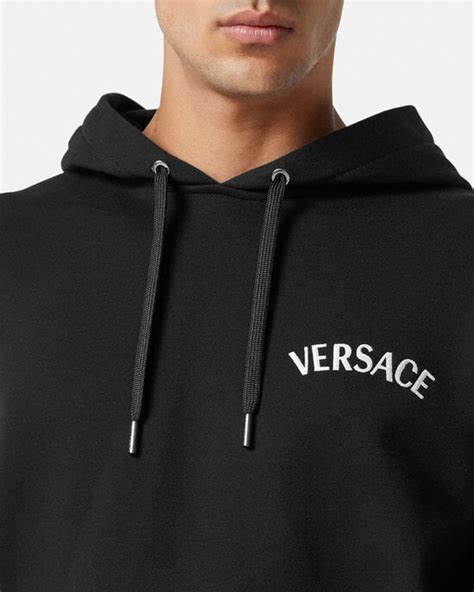 cardigan felpa nero uomo versace|Felpe Eleganti Uomo con e senza Cappuccio .